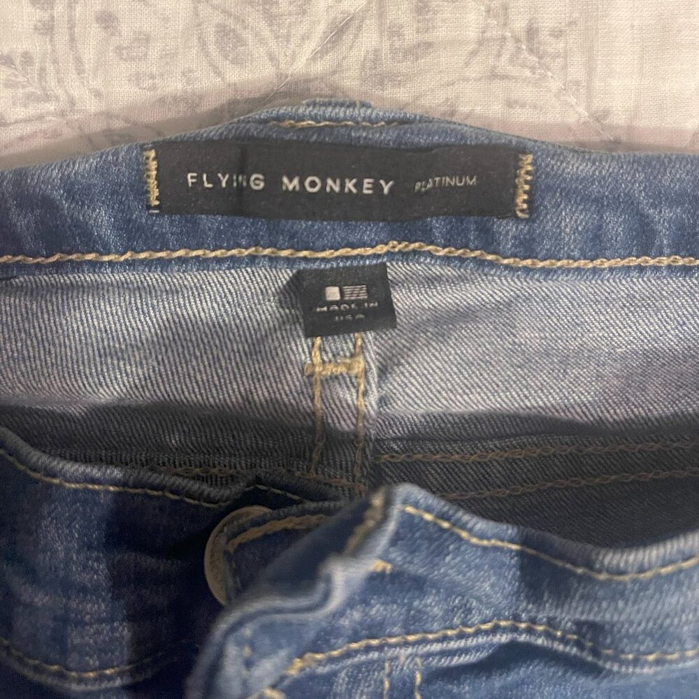 Flying Monkey Skinny Jeans Size 30 Distressed and Ripped